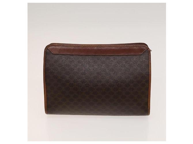 Céline CELINE Macadam Canvas Hand Clutch Bag, PVC-Leder, 5 Sets, Braun Beige, Authentisch ki5555 - Ansicht 9