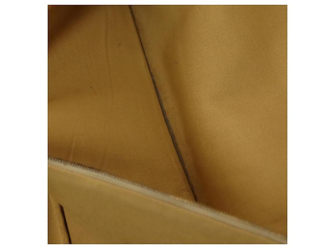 Céline CELINE C saluki Boston Bag Tela Beige Oro Auth KD400 D'oro - vista 12