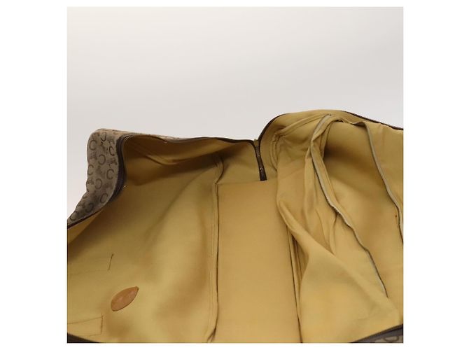 Céline CELINE C saluki Boston Bag Tela Beige Oro Auth KD400 D'oro - vista 21