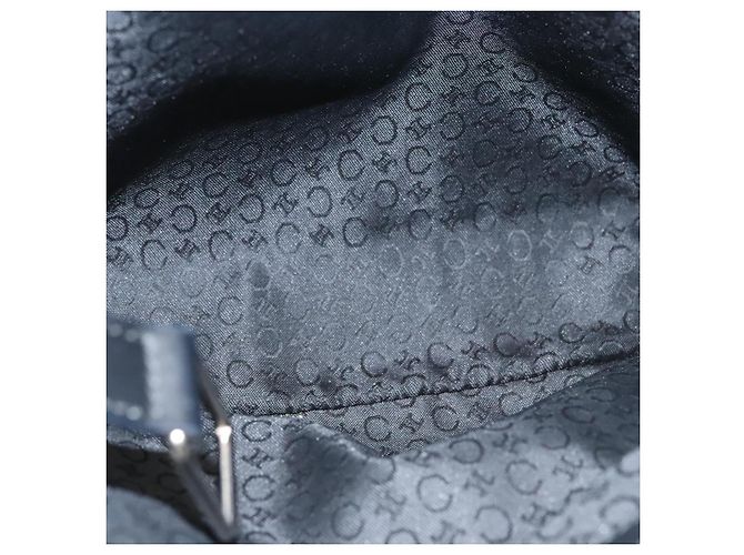 Céline Celine C Macadam Canvas Handtasche Schwarz Silber Authentisch bs24420 - Ansicht 11