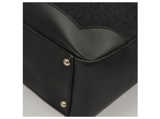 Céline Celine C Macadam Canvas Handtasche Schwarz Silber Authentisch bs24420 - Ansicht 14