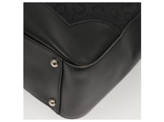 Céline Celine C Macadam Canvas Handtasche Schwarz Silber Authentisch bs24420 - Ansicht 16