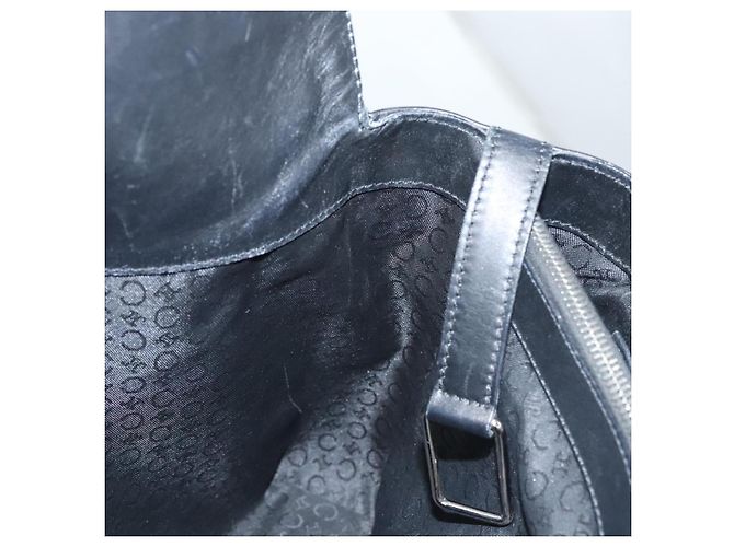 Céline Celine C Macadam Canvas Handtasche Schwarz Silber Authentisch bs24420 - Ansicht 18