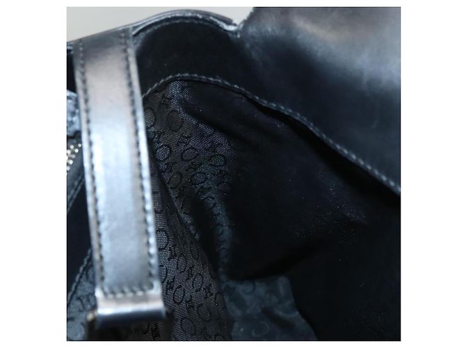 Céline Celine C Macadam Canvas Handtasche Schwarz Silber Authentisch bs24420 - Ansicht 19