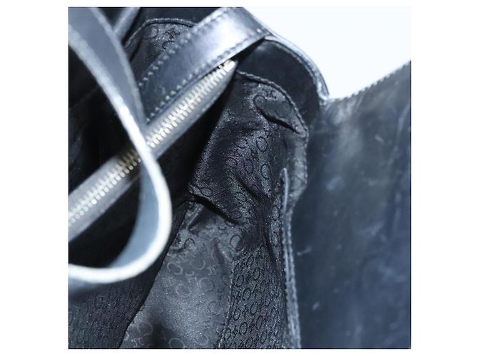 Céline Celine C Macadam Canvas Handtasche Schwarz Silber Authentisch bs24420 - Ansicht 21