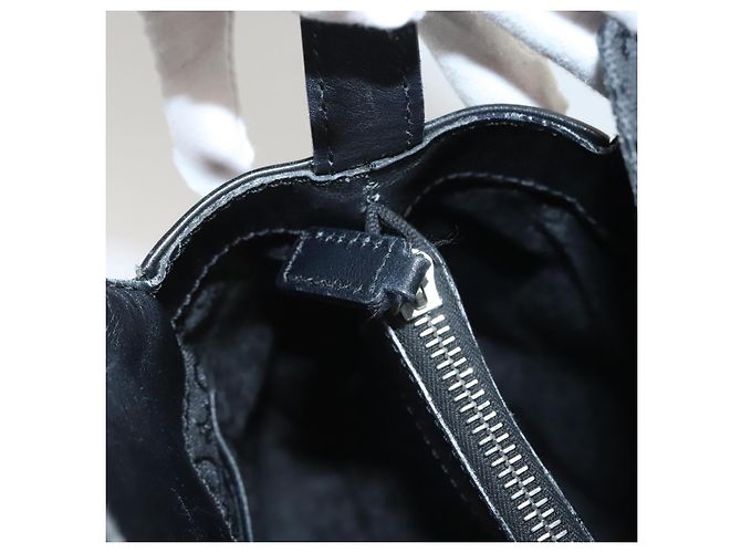 Céline Celine C Macadam Canvas Handtasche Schwarz Silber Authentisch bs24420 - Ansicht 23