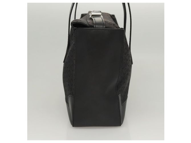 Céline Celine C Macadam Canvas Handtasche Schwarz Silber Authentisch bs24420 - Ansicht 4