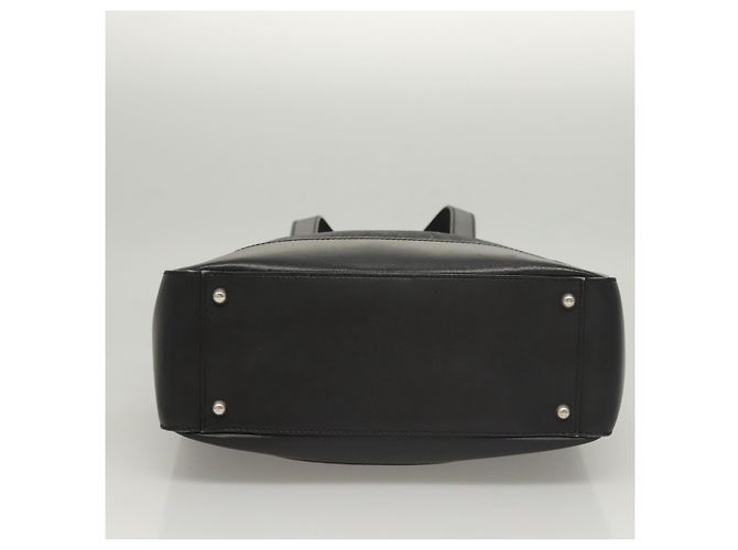 Céline Celine C Macadam Canvas Handtasche Schwarz Silber Authentisch bs24420 - Ansicht 5