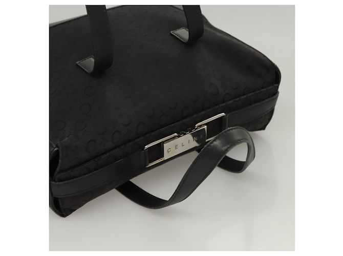 Céline Celine C Macadam Canvas Handtasche Schwarz Silber Authentisch bs24420 - Ansicht 6