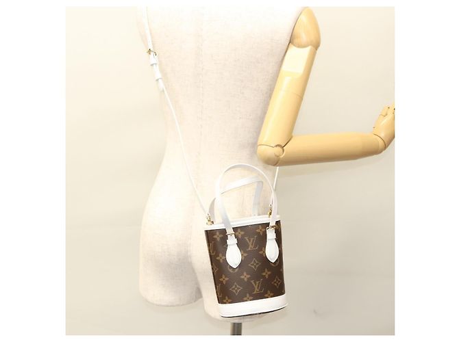 LOUIS VUITTON Borsa a Spalla Nano Bucket Monogram M81489 LV Auth 117144SM Monogramma - vista 37