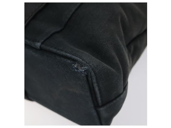 Troca Hermès HERMES Borsa Tote Orizzontale MM Canvas Nera Auth bs24178 Nero - vista 10
