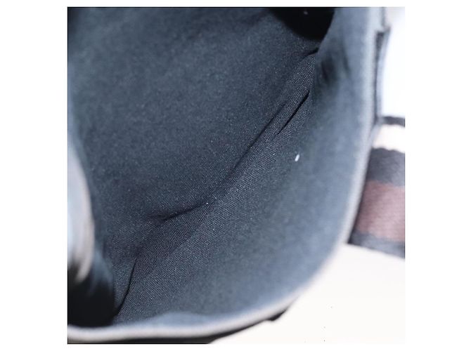 Troca Hermès HERMES Borsa Tote Orizzontale MM Canvas Nera Auth bs24178 Nero - vista 19