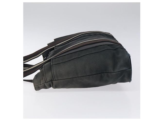 Troca Hermès HERMES Borsa Tote Orizzontale MM Canvas Nera Auth bs24178 Nero - vista 5