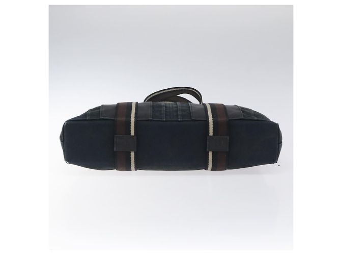 Troca Hermès HERMES Borsa Tote Orizzontale MM Canvas Nera Auth bs24178 Nero - vista 9
