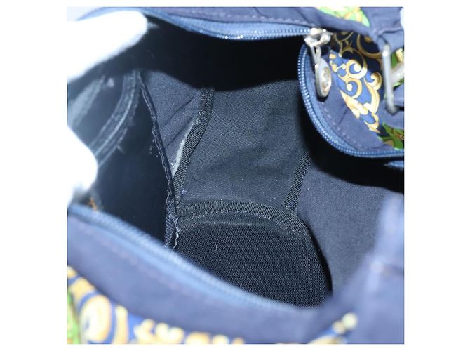 Borsa a Spalla in Tela Verde Auth 118063 VERSACE - vista 19