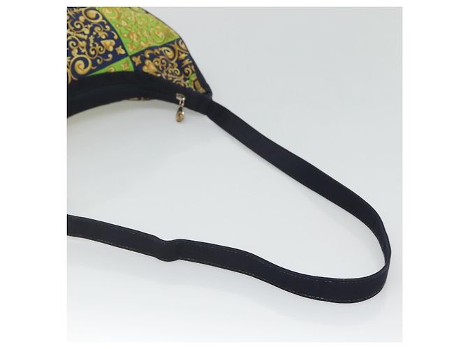 Borsa a Spalla in Tela Verde Auth 118063 VERSACE - vista 7