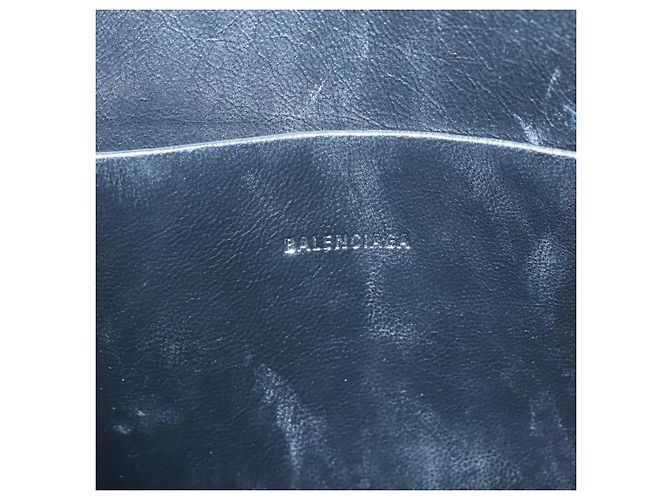 Sac à main BALENCIAGA en cuir noir et or 630626 Auth sw281 Doré - vue 10