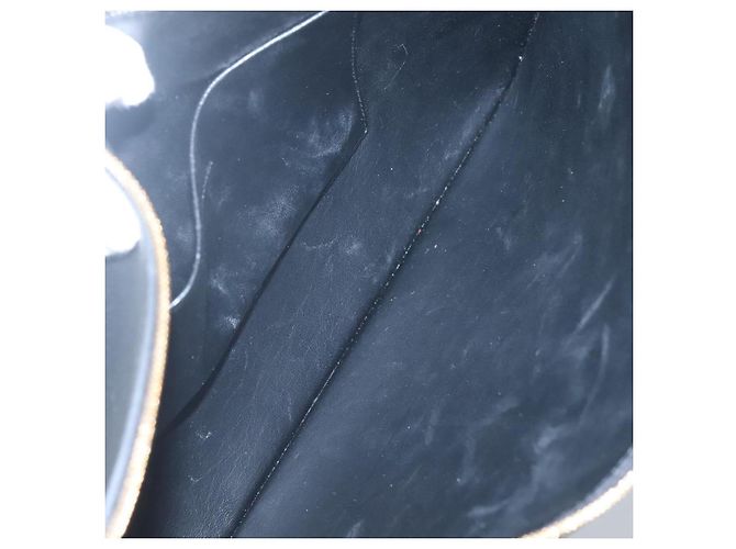 Sac à main BALENCIAGA en cuir noir et or 630626 Auth sw281 Doré - vue 11