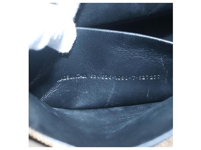Sac à main BALENCIAGA en cuir noir et or 630626 Auth sw281 Doré - vue 12