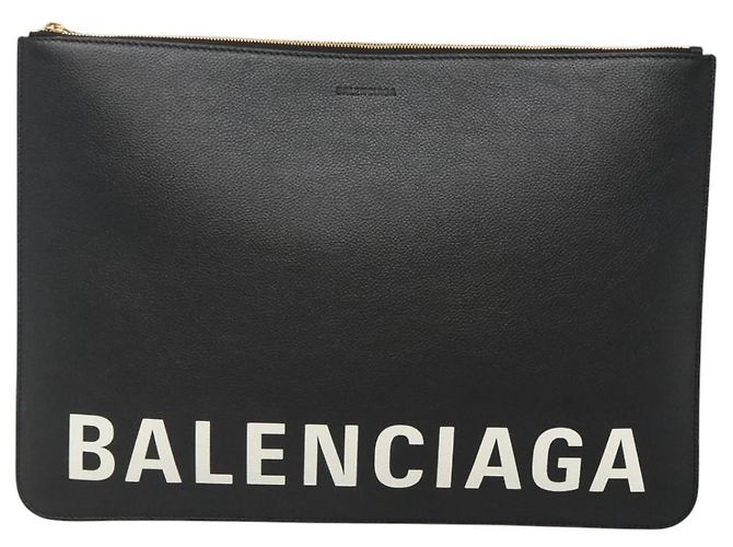 Sac à main BALENCIAGA en cuir noir et or 630626 Auth sw281 Doré - vue 13
