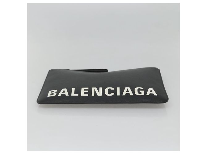 Sac à main BALENCIAGA en cuir noir et or 630626 Auth sw281 Doré - vue 5