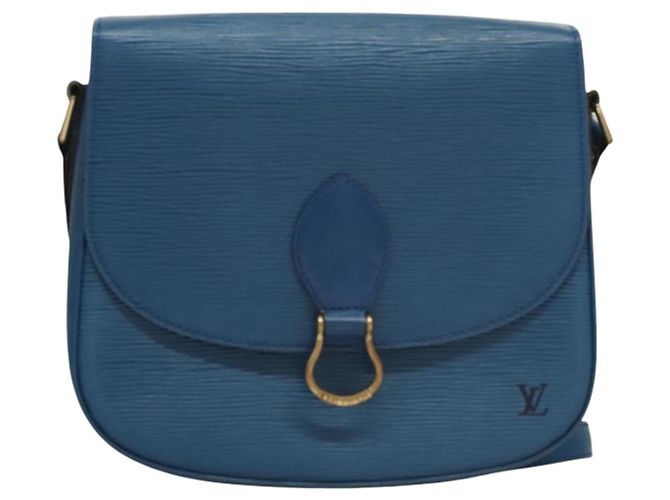 LOUIS VUITTON Borsa a Spalla Epi Saint Cloud GM Blu Toledo M52195 LV Auth 117532 - vista 13