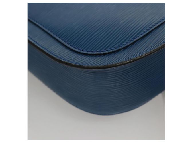 LOUIS VUITTON Borsa a Spalla Epi Saint Cloud GM Blu Toledo M52195 LV Auth 117532 - vista 16