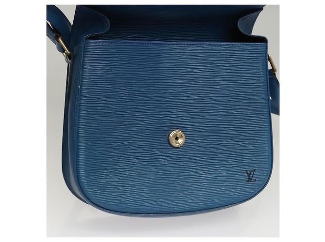 LOUIS VUITTON Borsa a Spalla Epi Saint Cloud GM Blu Toledo M52195 LV Auth 117532 - vista 20