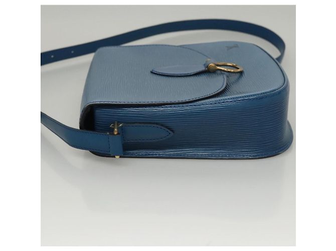 LOUIS VUITTON Borsa a Spalla Epi Saint Cloud GM Blu Toledo M52195 LV Auth 117532 - vista 4