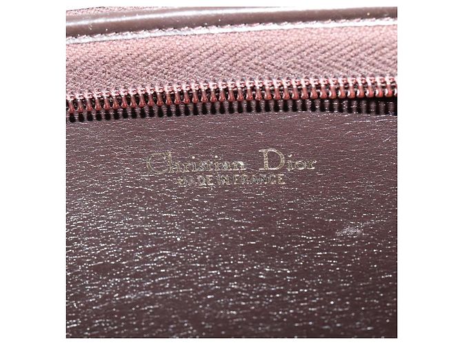 Borsa a spalla in tela Trotter Christian Dior marrone oro Auth BA1136 D'oro - vista 14