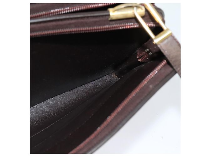 Borsa a spalla in tela Trotter Christian Dior marrone oro Auth BA1136 D'oro - vista 16