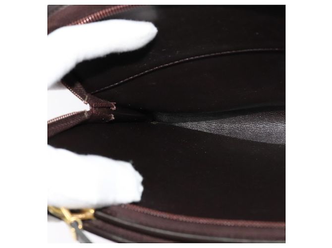 Borsa a spalla in tela Trotter Christian Dior marrone oro Auth BA1136 D'oro - vista 20