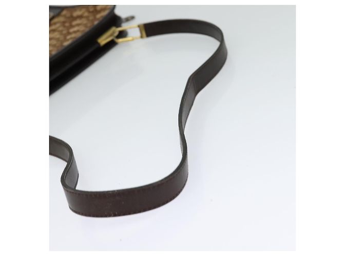 Borsa a spalla in tela Trotter Christian Dior marrone oro Auth BA1136 D'oro - vista 7
