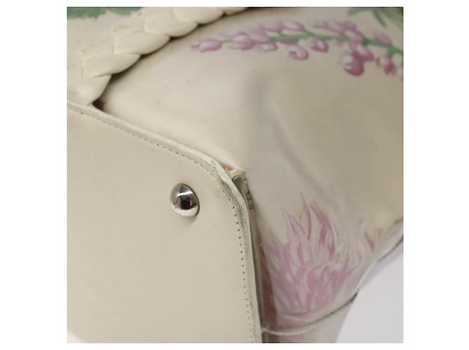 Borsa a Spalla Salvatore Ferragamo Vinile Bianco Auth bs24291 - vista 12