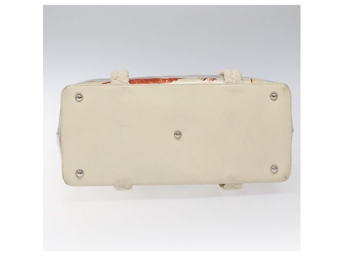 Borsa a Spalla Salvatore Ferragamo Vinile Bianco Auth bs24291 - vista 9