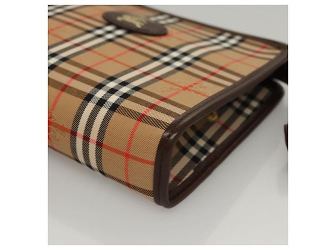 Autre Marque Burberrys Nova Check Accessoire Tasche aus Canvas Beige Auth yk17888 - Ansicht 14