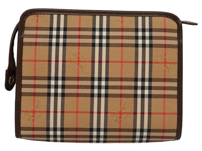 Autre Marque Burberrys Nova Check Accessoire Tasche aus Canvas Beige Auth yk17888 - Ansicht 2