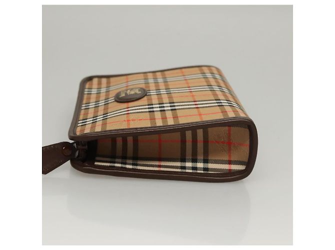 Autre Marque Burberrys Nova Check Accessoire Tasche aus Canvas Beige Auth yk17888 - Ansicht 3