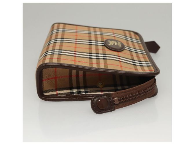 Autre Marque Burberrys Nova Check Accessoire Tasche aus Canvas Beige Auth yk17888 - Ansicht 4