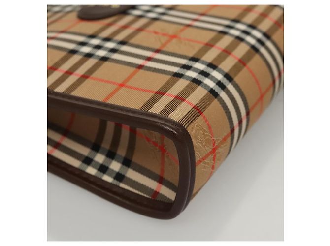 Autre Marque Burberrys Nova Check Accessoire Tasche aus Canvas Beige Auth yk17888 - Ansicht 7