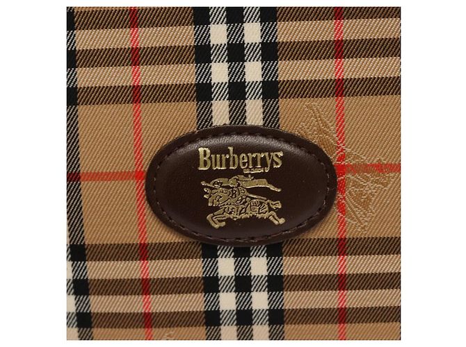 Autre Marque Burberrys Nova Check Accessoire Tasche aus Canvas Beige Auth yk17888 - Ansicht 8
