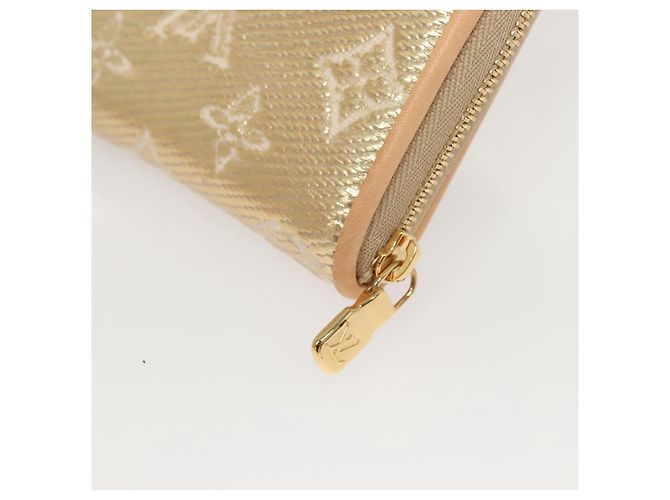 Monedero Zippy de jacquard laminado Monogram LOUIS VUITTON M82483 Auth 116266SM Dorado - vista 16