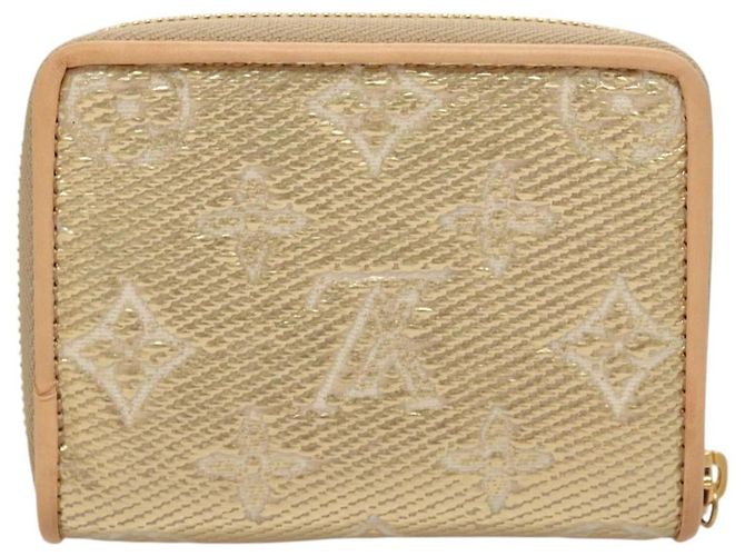 Monedero Zippy de jacquard laminado Monogram LOUIS VUITTON M82483 Auth 116266SM Dorado - vista 2