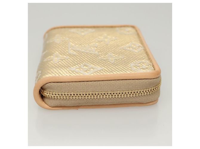 Monedero Zippy de jacquard laminado Monogram LOUIS VUITTON M82483 Auth 116266SM Dorado - vista 3
