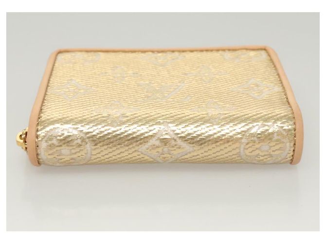 Monedero Zippy de jacquard laminado Monogram LOUIS VUITTON M82483 Auth 116266SM Dorado - vista 6