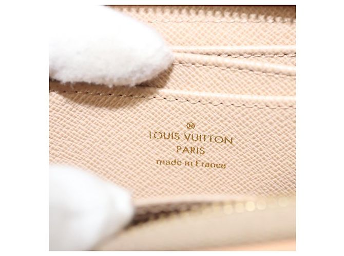 Monedero Zippy de jacquard laminado Monogram LOUIS VUITTON M82483 Auth 116266SM Dorado - vista 9