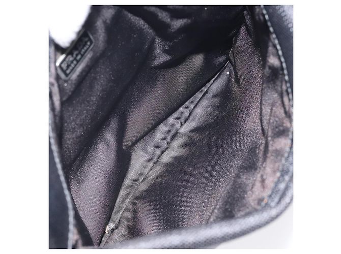 Borsa a spalla PRADA in nylon nero argento autentica bs24328 - vista 10