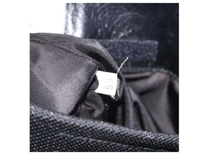 Borsa a spalla PRADA in nylon nero argento autentica bs24328 - vista 11