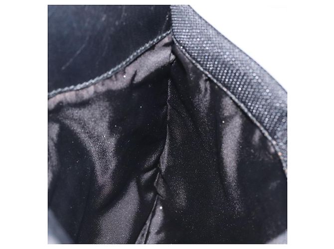 Borsa a spalla PRADA in nylon nero argento autentica bs24328 - vista 19