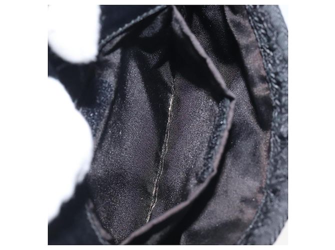 Borsa a spalla PRADA in nylon nero argento autentica bs24328 - vista 22